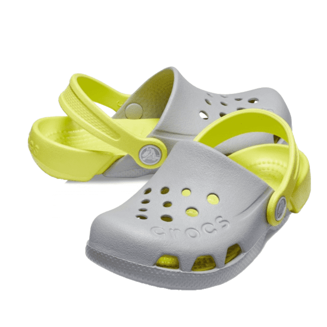 Crocs Electro III Clog Kids Light Grey/Citrus