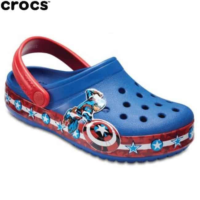Crocs Captain America Glow In The Dark Clog Kids | Zarrosa Shop