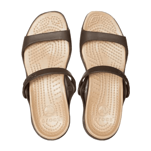 Crocs Cleo Flat Sandal Women Khaki Brown | Zarrosa Shop