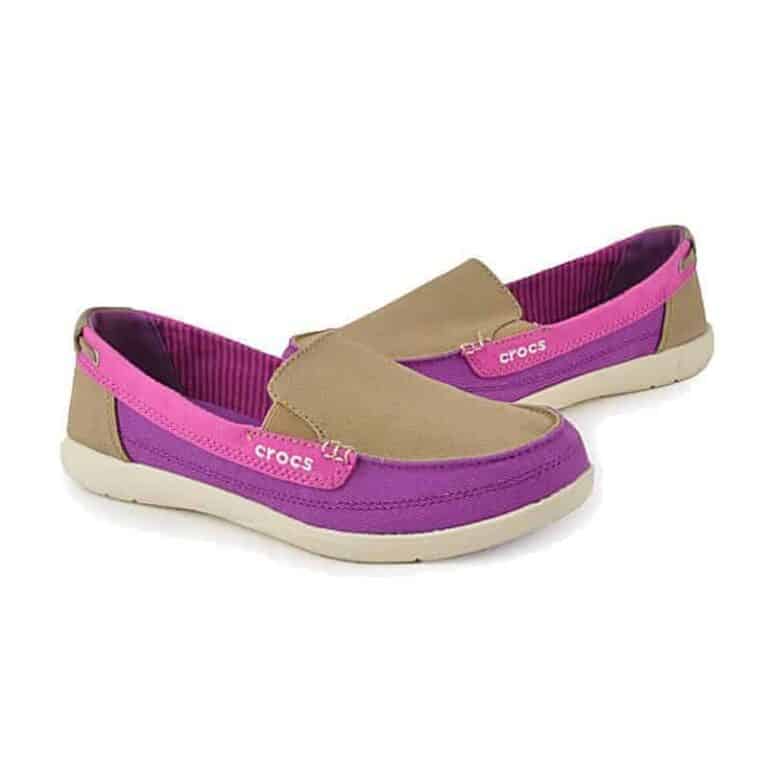 Crocs Walu Canvas Loafer Women Purple Brown