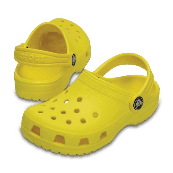 Crocs Classic Plain Clog Kids Lemon