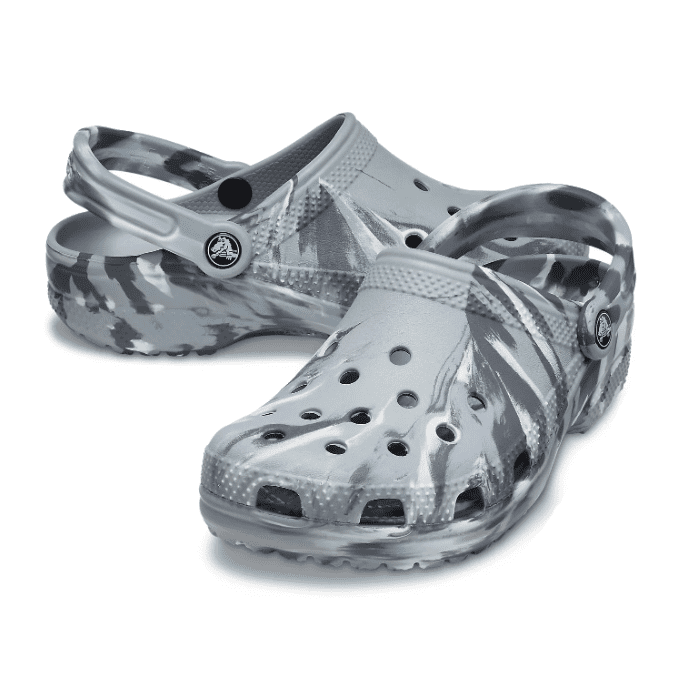 Crocs Classic Light Grey Marbled Clog