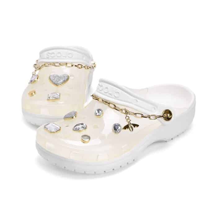 Crocs Classic Translucent Embellish Clog White | Zarrosa Shop