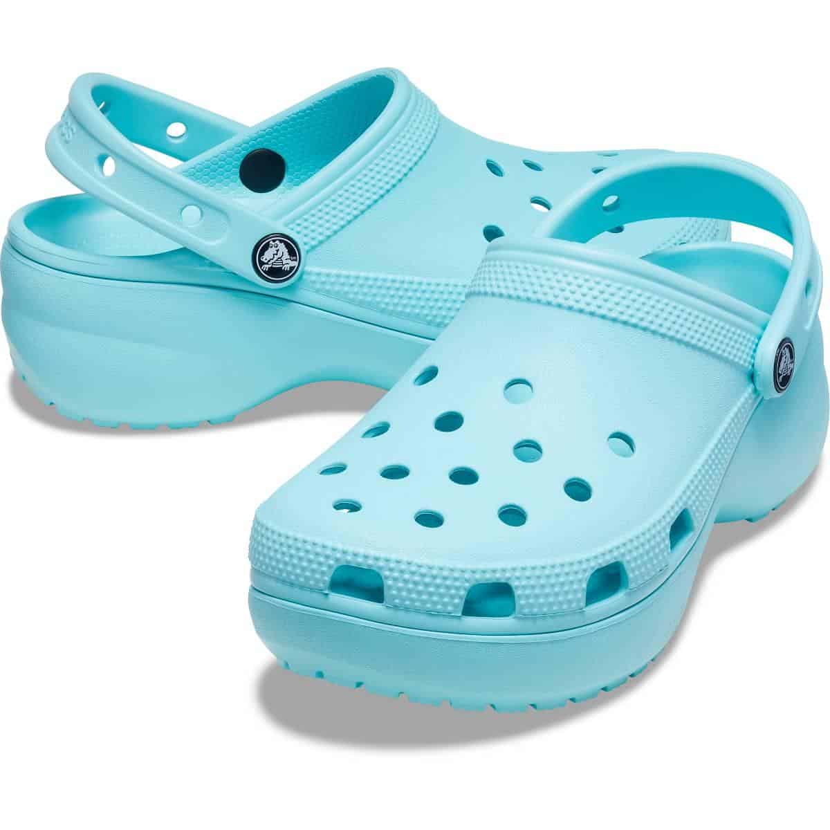 Crocs Classic Platform Clog Women Pure Water/Blue